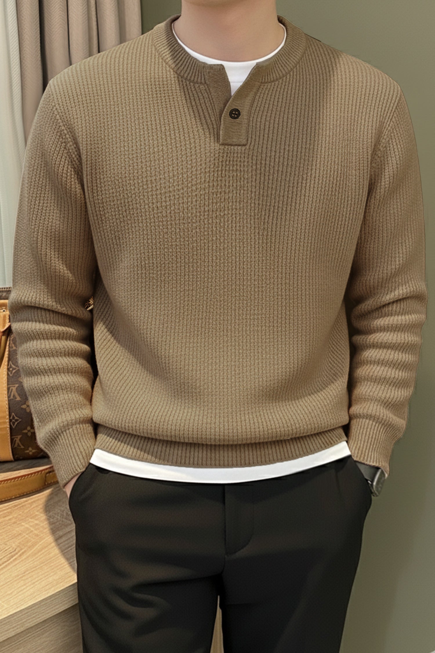 Turbo Fashion Men's Knitted Imported Men's Sweater