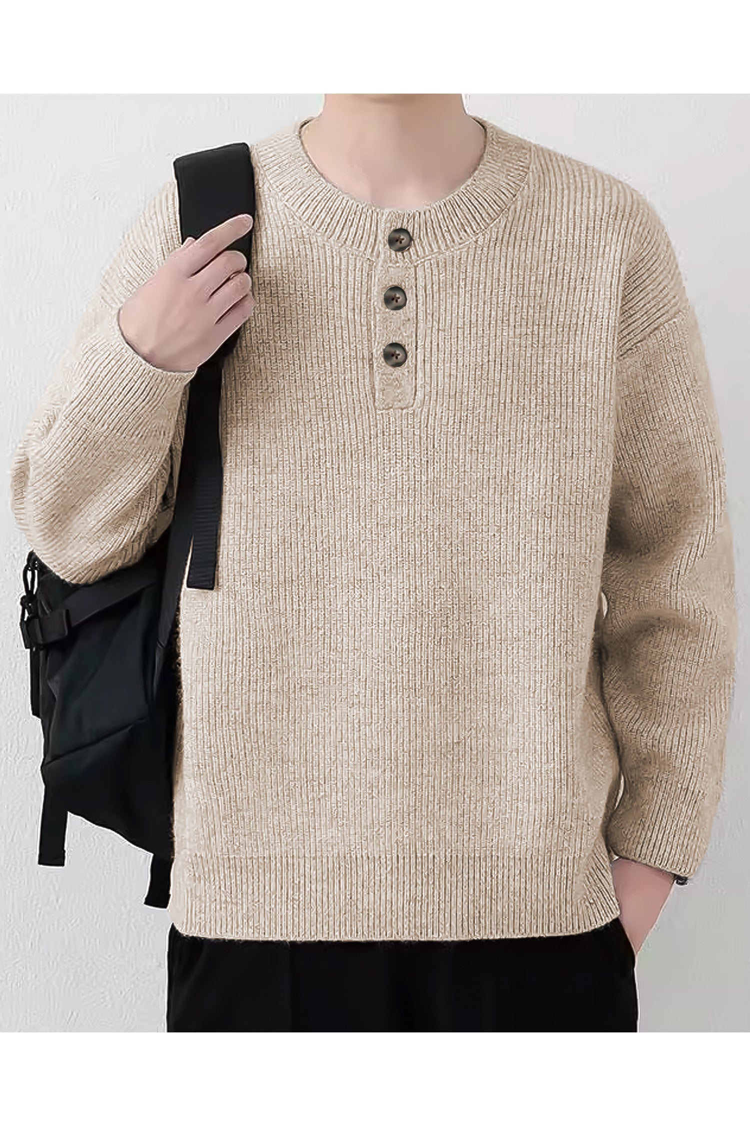 Turbo Thick Knitted Imported Men's Sweater