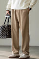 Turbo Poplin Front-Double Line Trouser In Skin