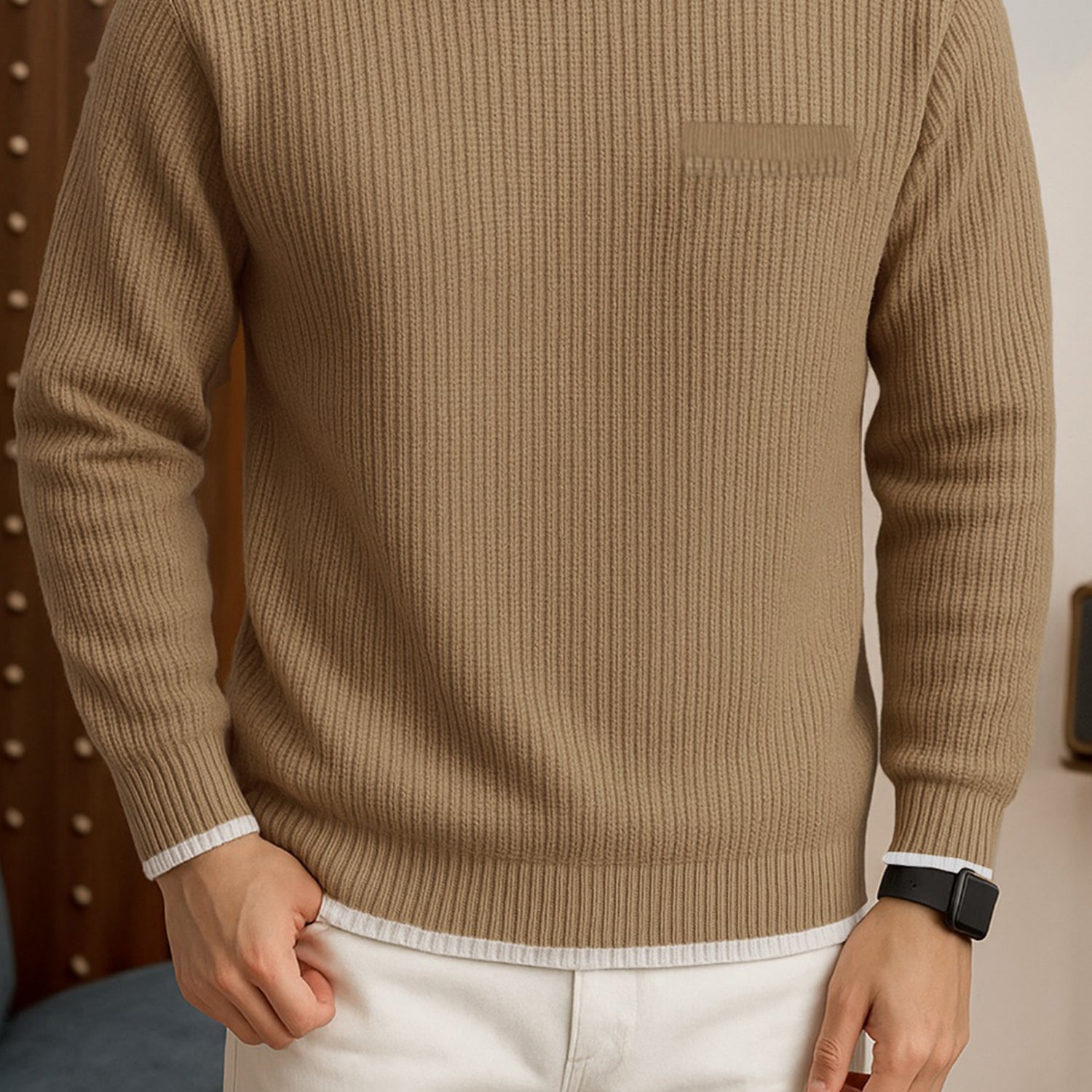 Turbo Noarlalf Solid Imported Men's Sweater