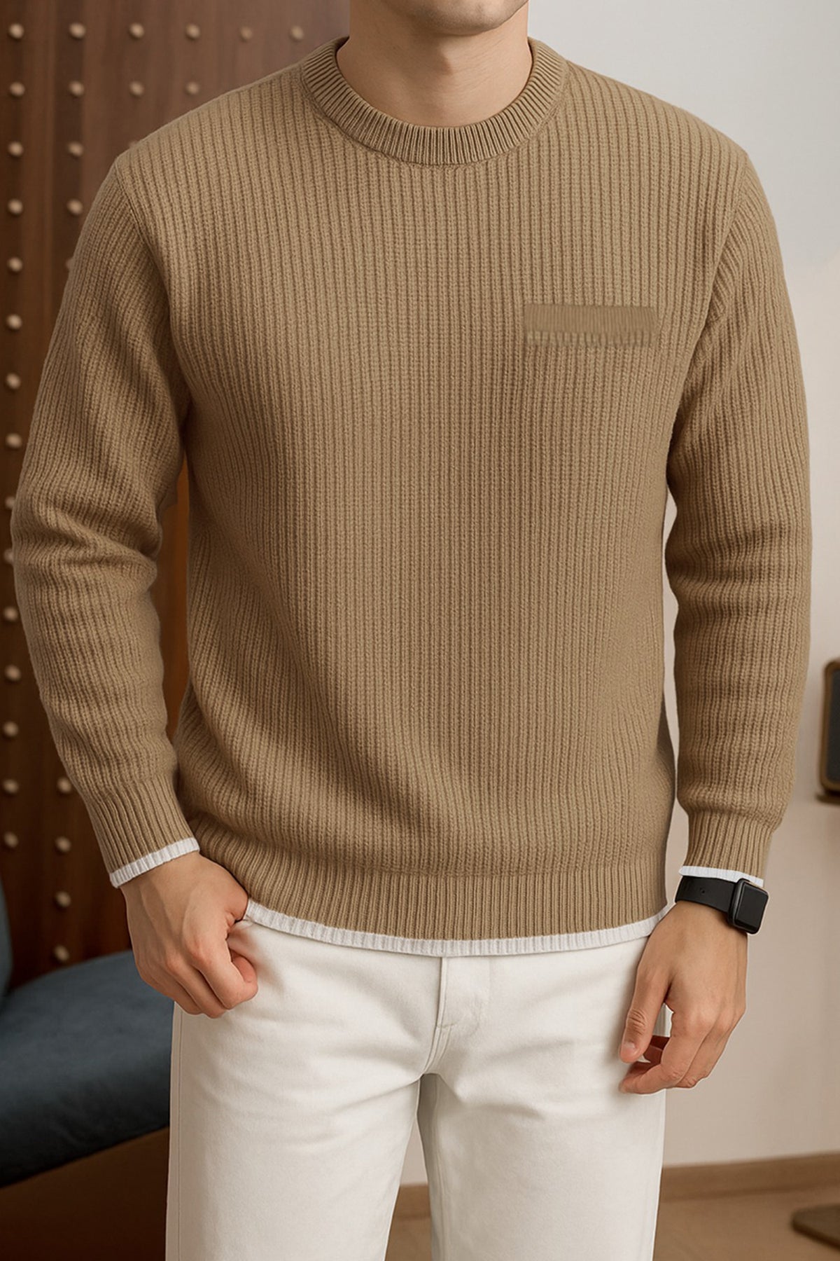 Turbo Noarlalf Solid Imported Men's Sweater