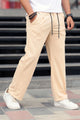 Relaxed Straight Baggy Loose Bottom Trouser in Skin