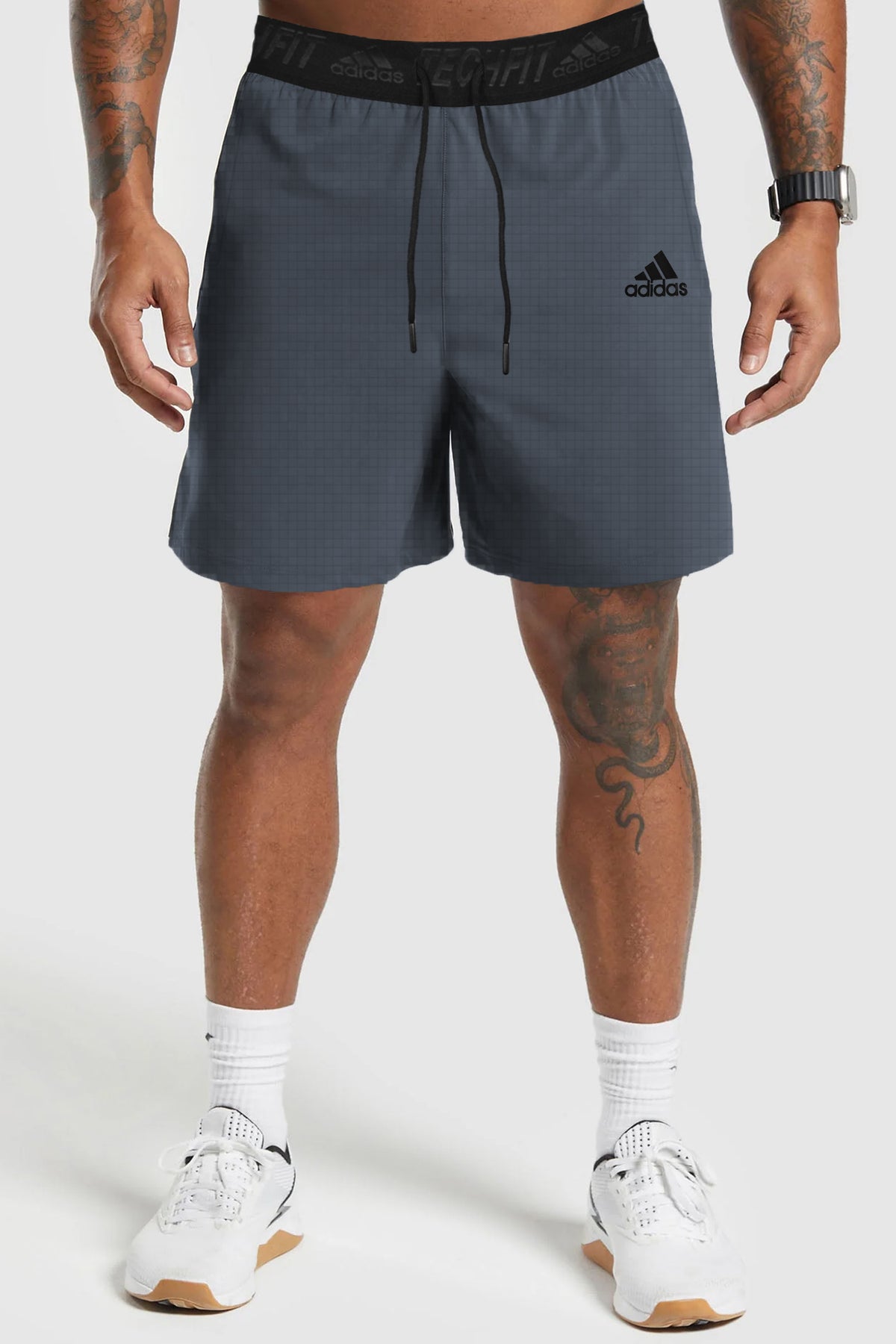 Adds Club 3-Stripes Tennis Shorts In Slate Blue