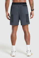 Adds Club 3-Stripes Tennis Shorts In Slate Blue