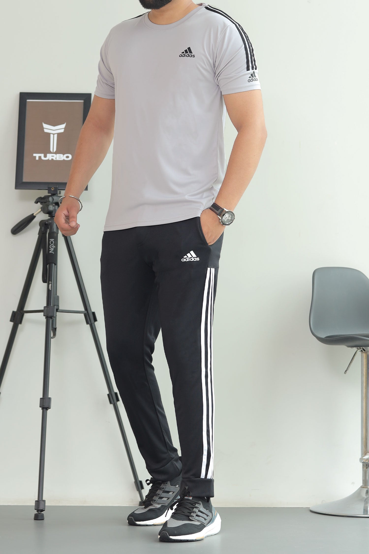 Adds Premium Tri-Line Quick-Dry Tracksuit