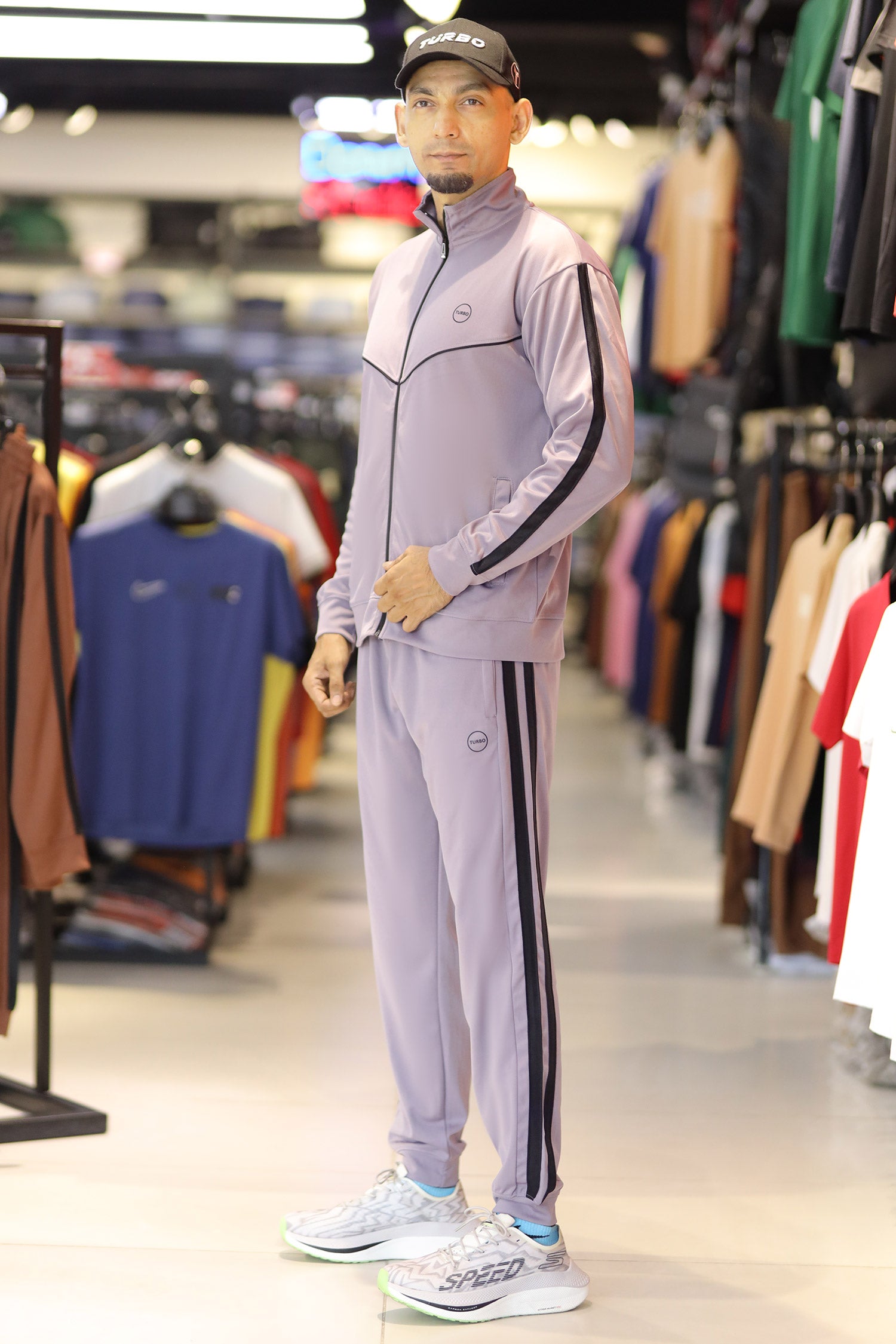 Turbo Athletic Runner Panelled Zipper Tracksuit