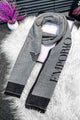 Armni Jacquard Lettering Imported Men's Wool Muffler