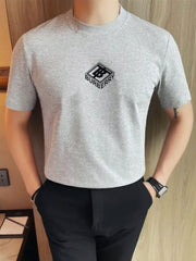 Brbrry Classic Monogram & Logo Tape Crew Neck Tee