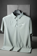 Nke Court Tennis Dryfit Polo Shirt In Slate Grey