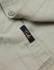 Turbo Self Lining Long Sleeve Cotton Casual Shirt In Slate Grey