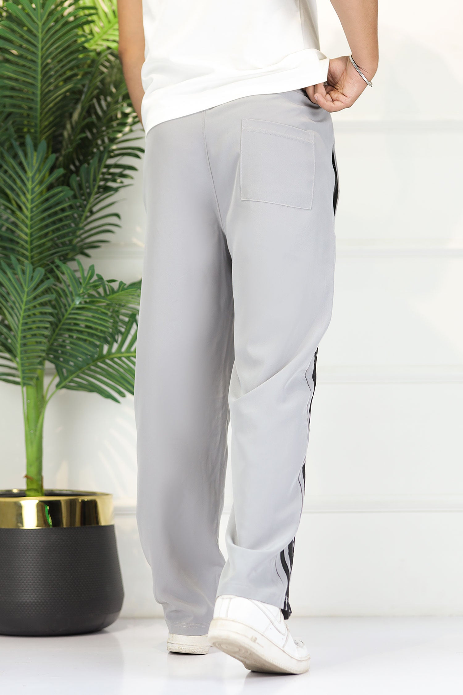 Adidas Micro-Tech Half Stripes Loose Bottom Trouser