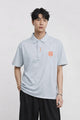 Hrms Orange Accent Logo Style Men's Polo Shirt