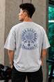 Turbo Sunny Side Up Classic Oversize Men's Tee In Slate Grey