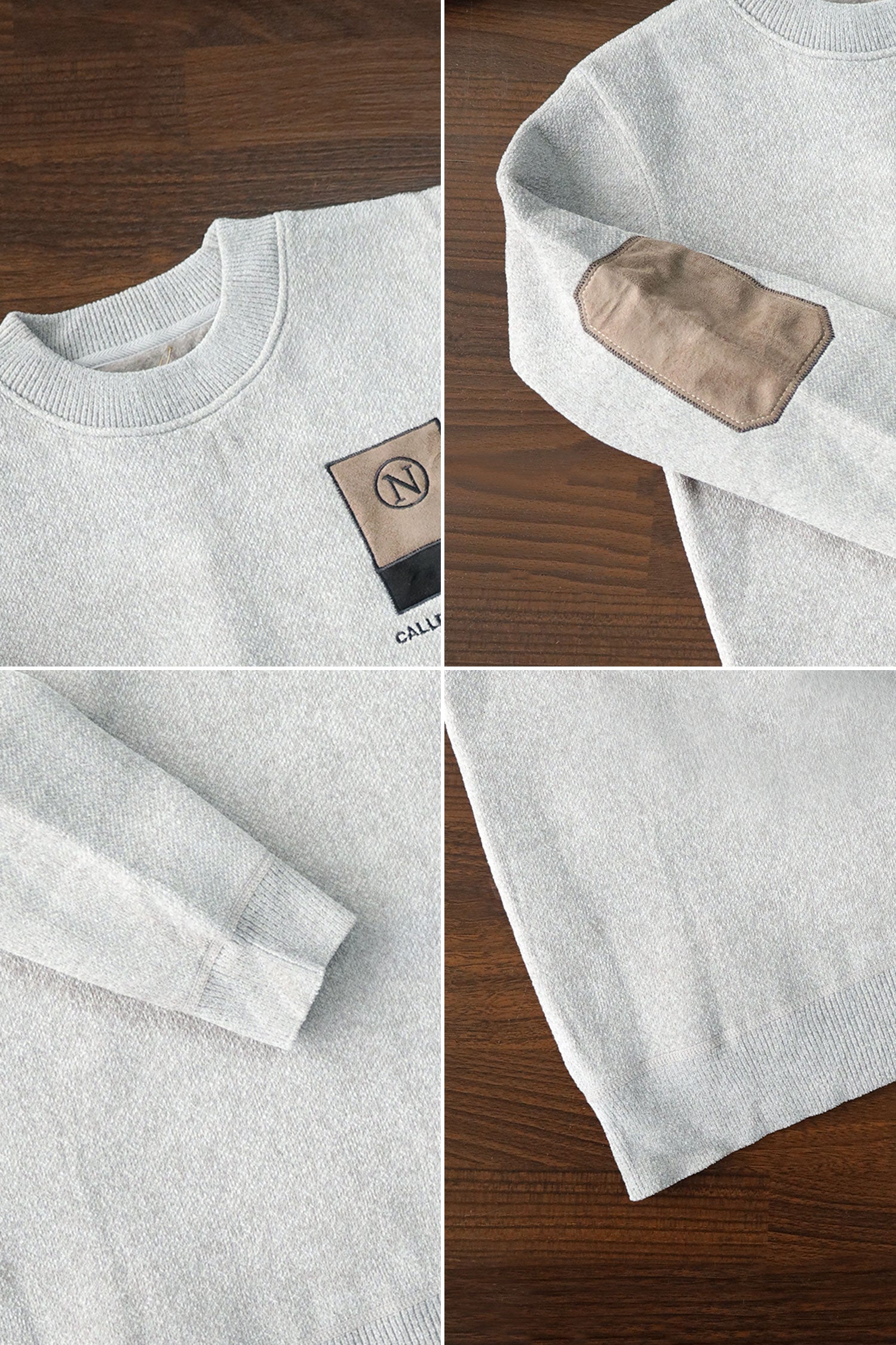 Fashion Patchwork Round Neck Imported Men's Sweatshirt