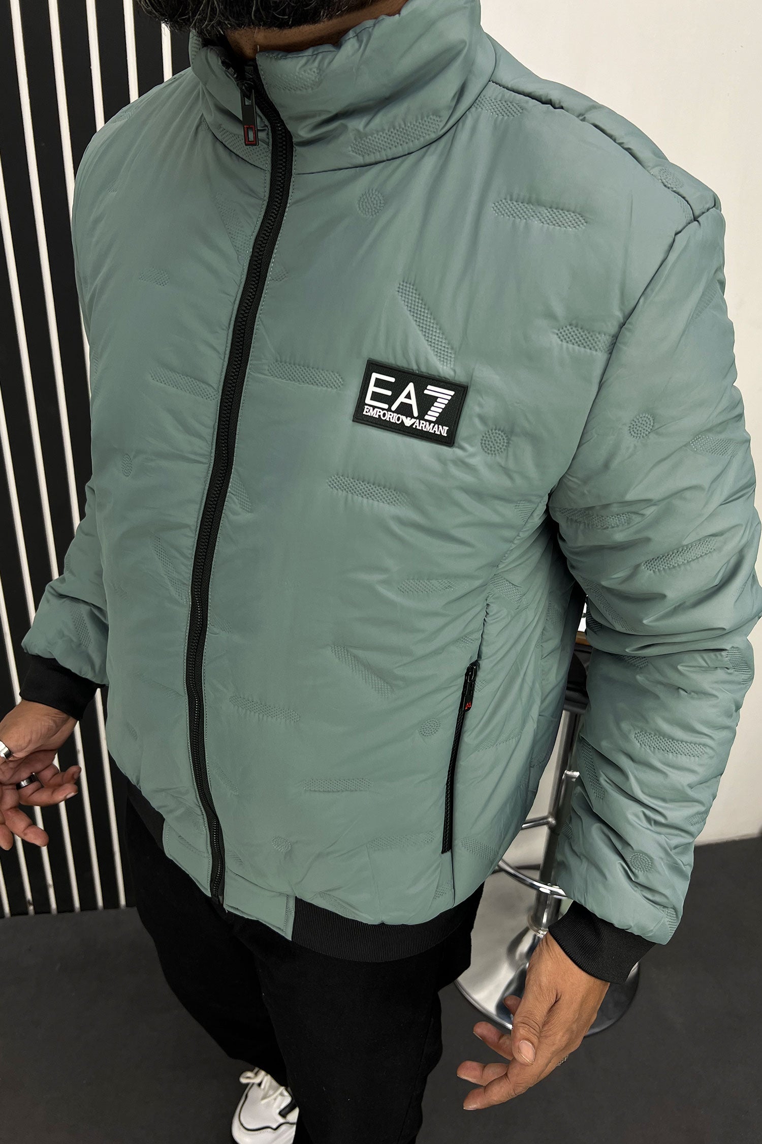 Armni EA7 Embossed Design Imported Puffer Jacket