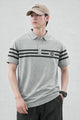 Turbo Horizontal Stripes Style Men's Polo T-Shirt