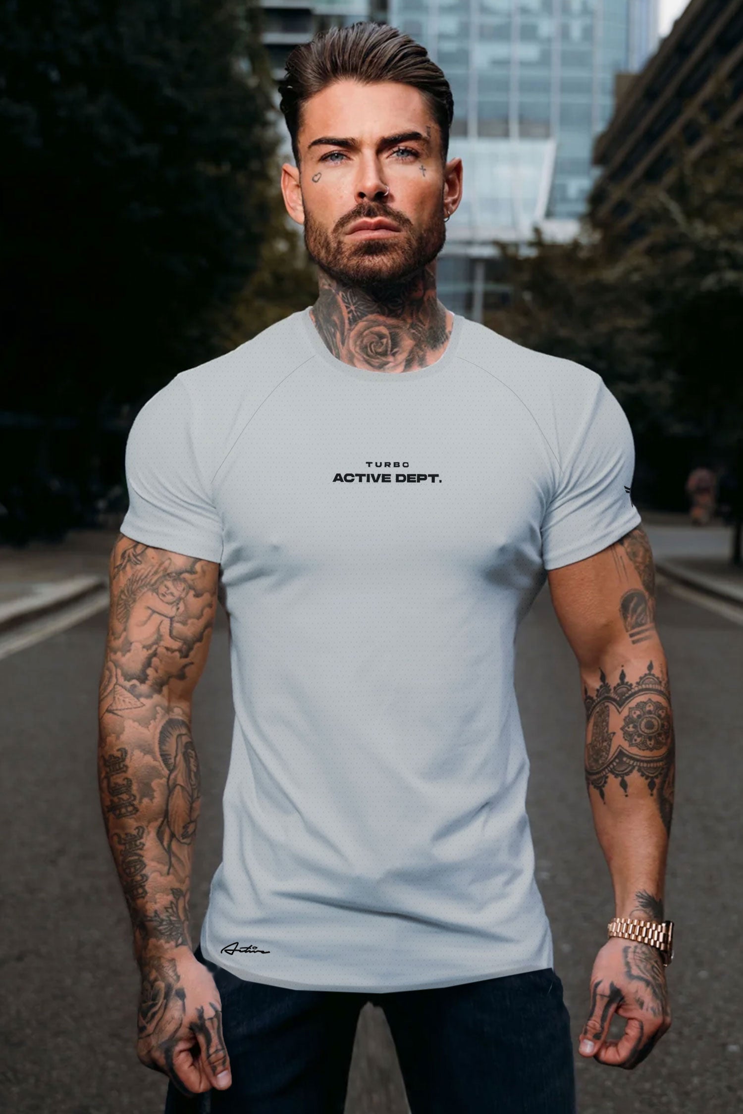 Turbo 'The Active Dept.' Performance Dry-Fit Tee