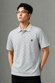 Turbo Jacquard Monogram Pattern Men's Polo T-Shirt*