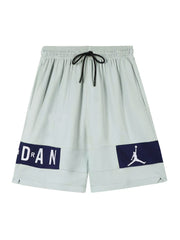Jrdn Air Mesh Graphic Running Shorts In Slate Grey