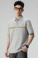 Turbo Smiley Stripes Pattern Men's Polo T-Shirt