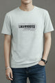 Mens Casual Flex Round Neck T-shirt In Slate Grey