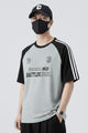 Mens Raglan Round Neck T-shirt In Slate Grey