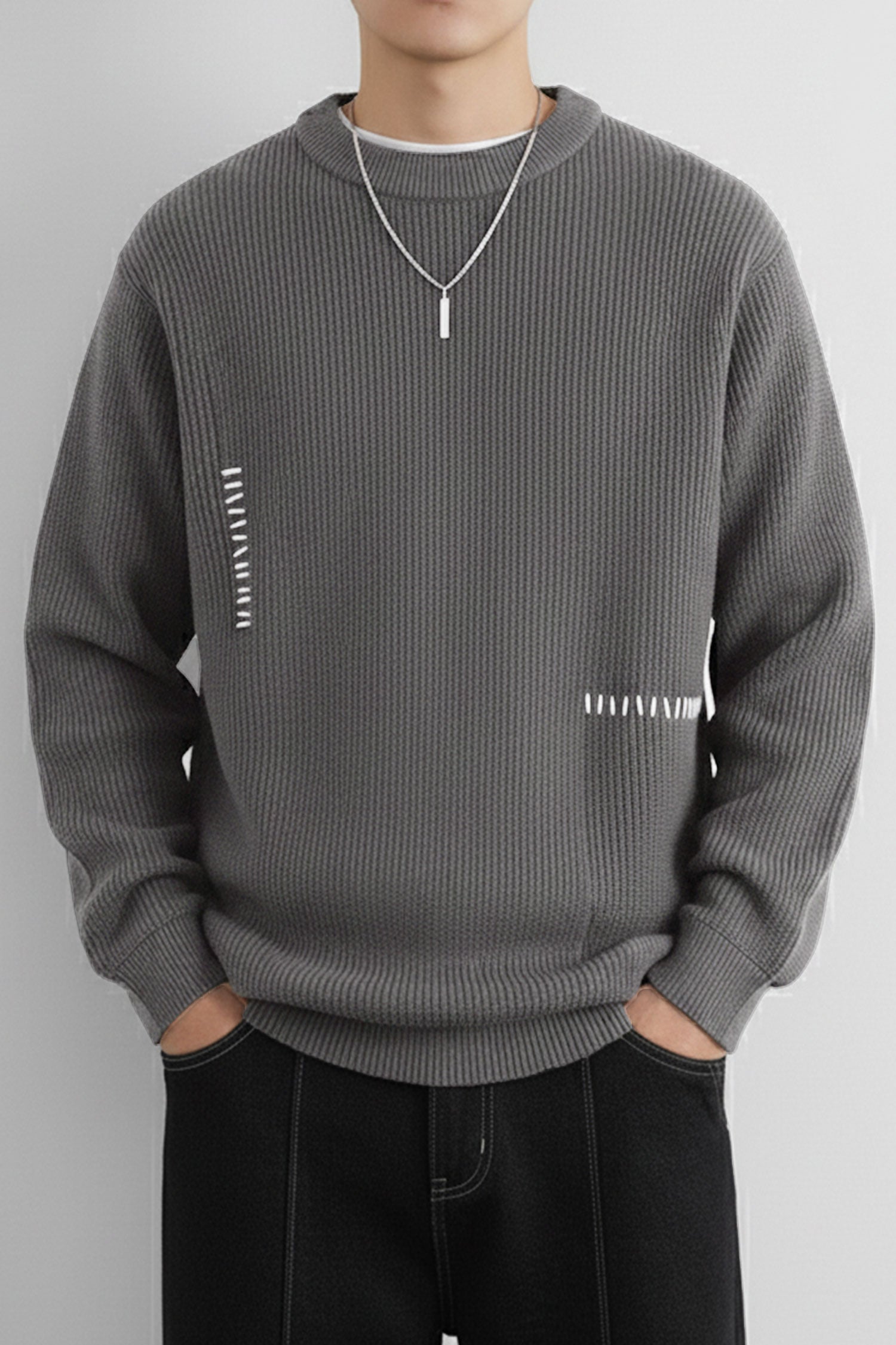 Turbo Geomatric Pattern Imported Men's Sweater