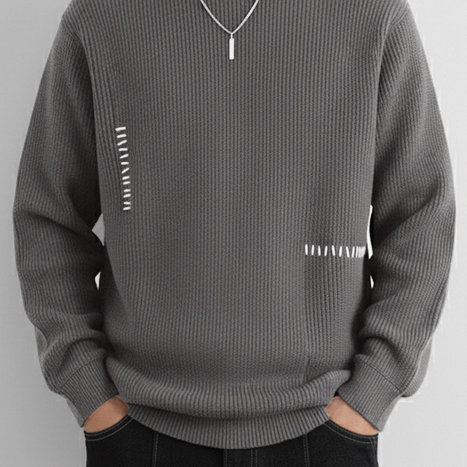 Turbo Geomatric Pattern Imported Men's Sweater
