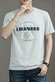 Mens Easy Wear Round Neck T-shirt In Slate Grey