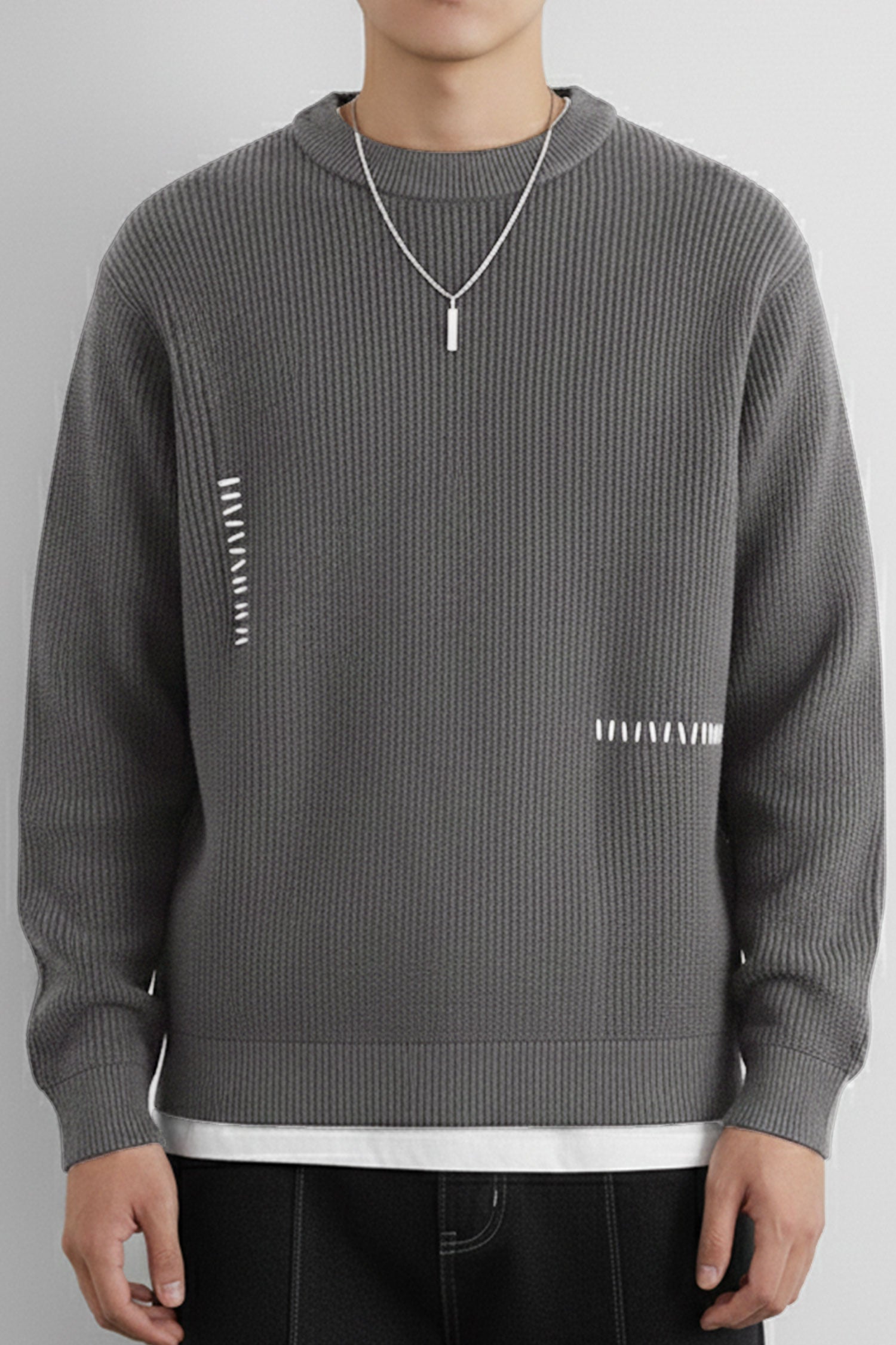 Turbo Geomatric Pattern Imported Men's Sweater