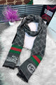 Gci Monogram Pattern Imported Men's Wool Muffler