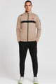 Rebok Ufc Fk Blank Walkout Mock Neck Tracksuit In Skin&Black