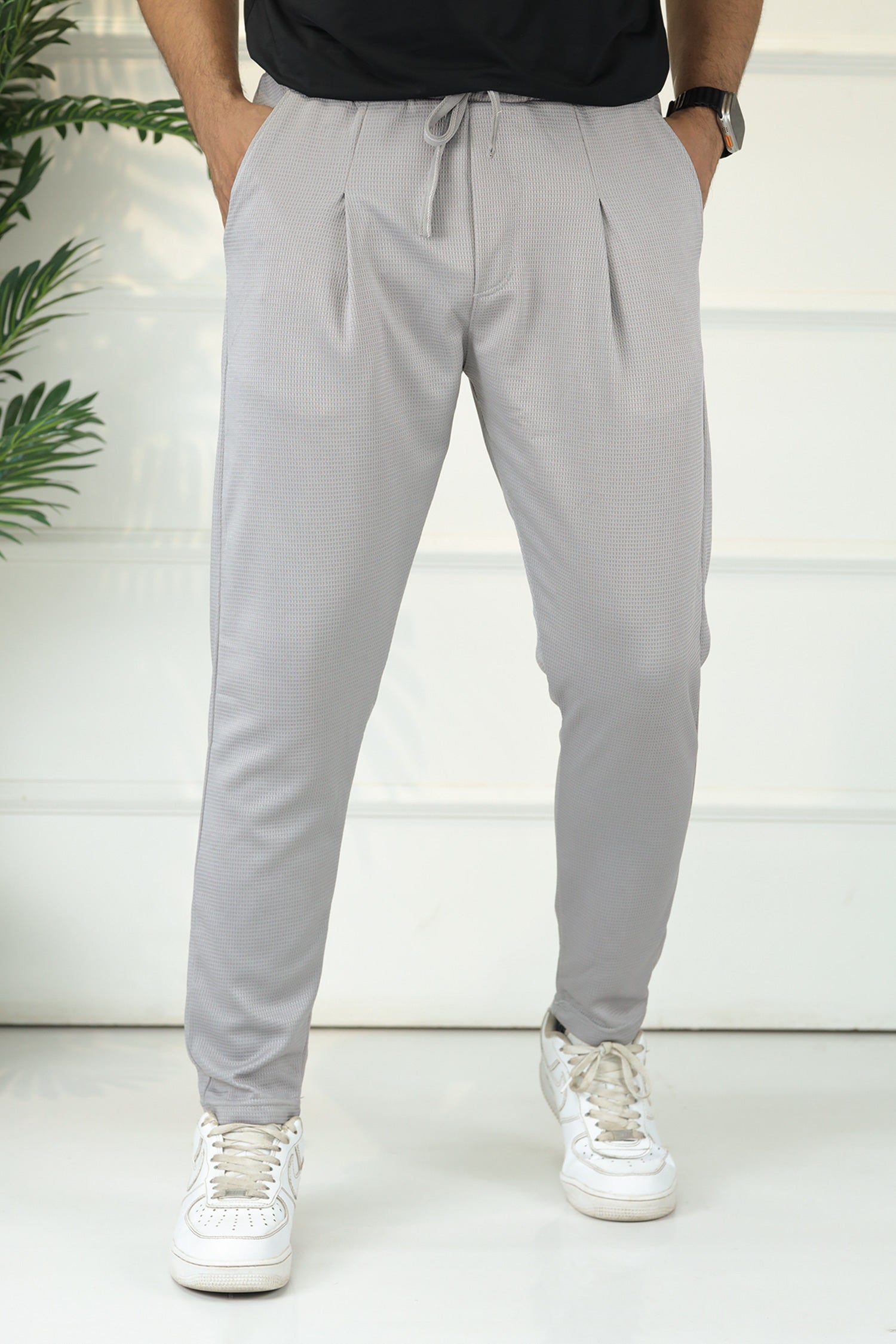 Turbo Urban-Fit Single Plate Waffle Trouser