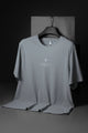 Turbo Street-Style Round Neck Dry-fit Shirt In Silver Grey