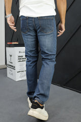 Slim Fit Light Faded Turbo Jeans In Slate Blue