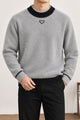 Prda Long Sleeve Pullover Imported Round Neck Rabbit Wool Men's Sweater