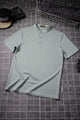 Elegance Fit Henley Neck Button Tee