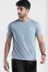 Air Jrdn 23 Branded Dry Fit Tee In Slate Grey