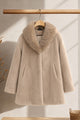 Women's Wool Blended Imp Wool Long Coat In Tan