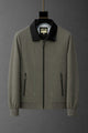 Turbo Textured Stripe Design Imp Men's Wool Jacket In Tan