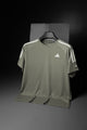 Adds Shoulders 3 Stripe Style Imp Dry-Fit Tee