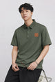 Hrms Orange Accent Logo Style Men's Polo Shirt