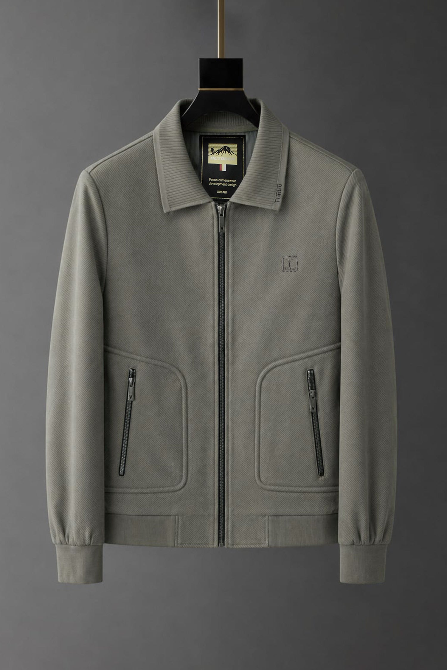 Turbo Wind-Breaker Imp Men's Wool Jacket In Thundar Grey