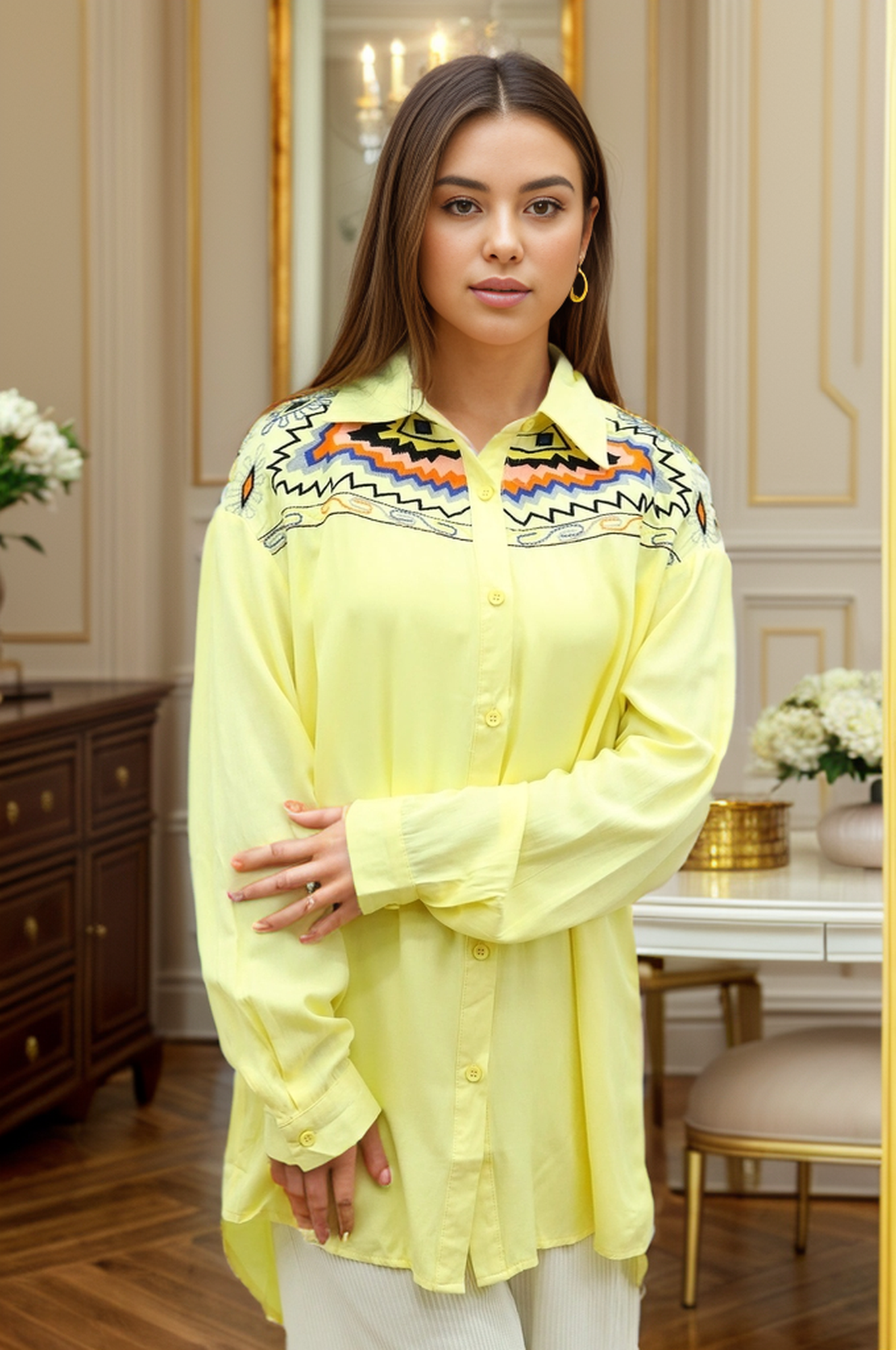 Embroidered Design Turkish Imported Top