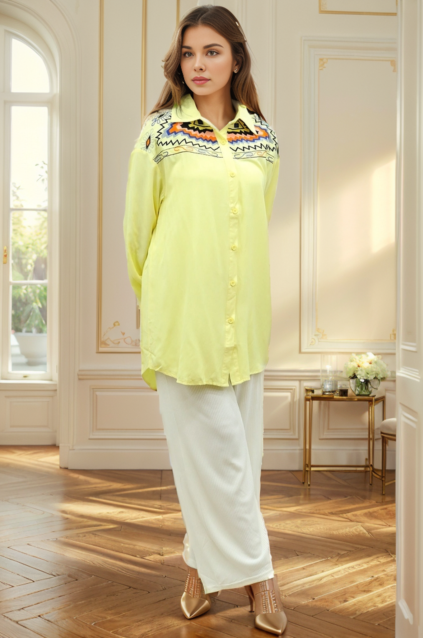 Embroidered Design Turkish Imported Top