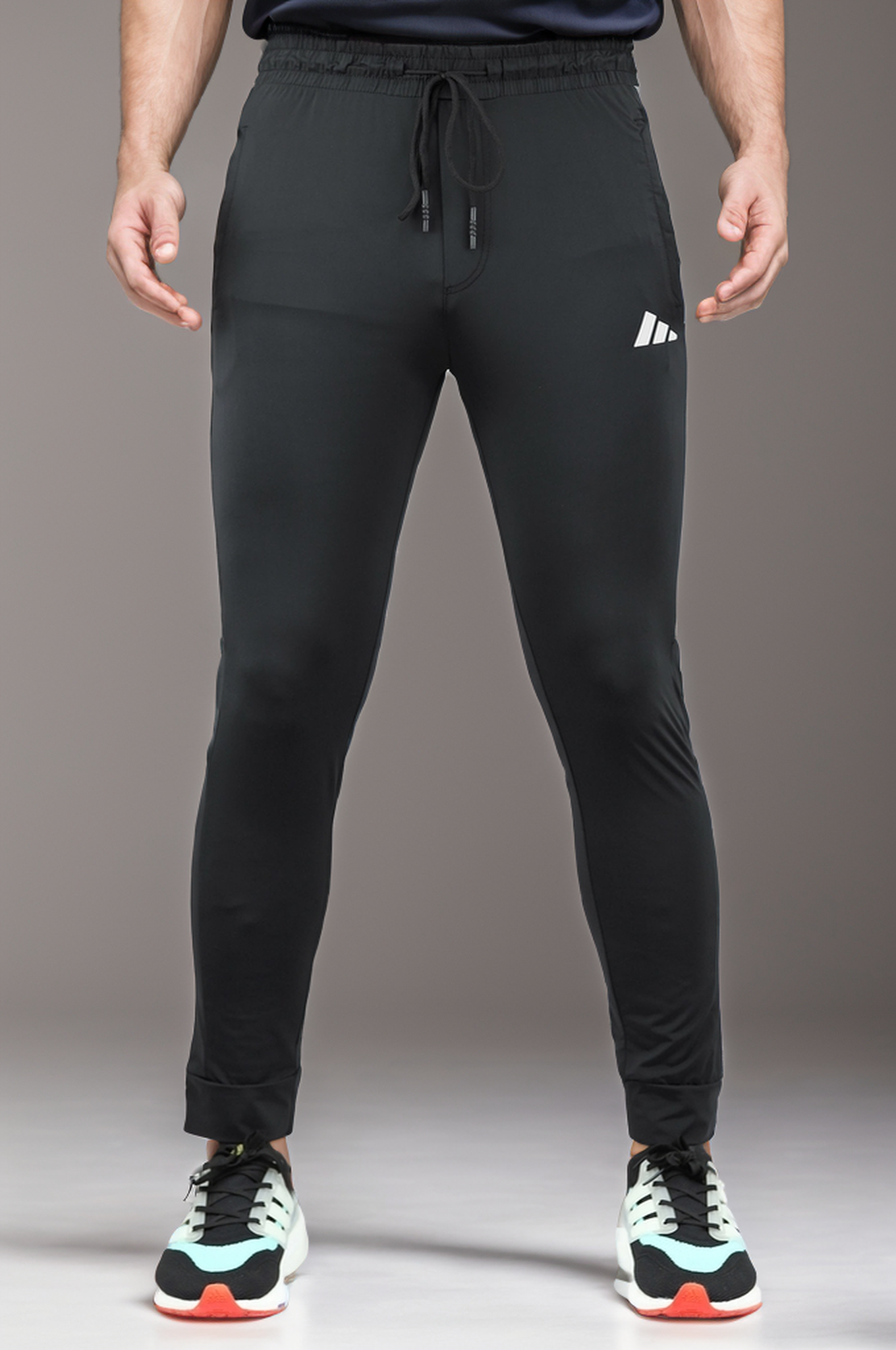 Adds Side Stripes Sportswear Trouser in Black