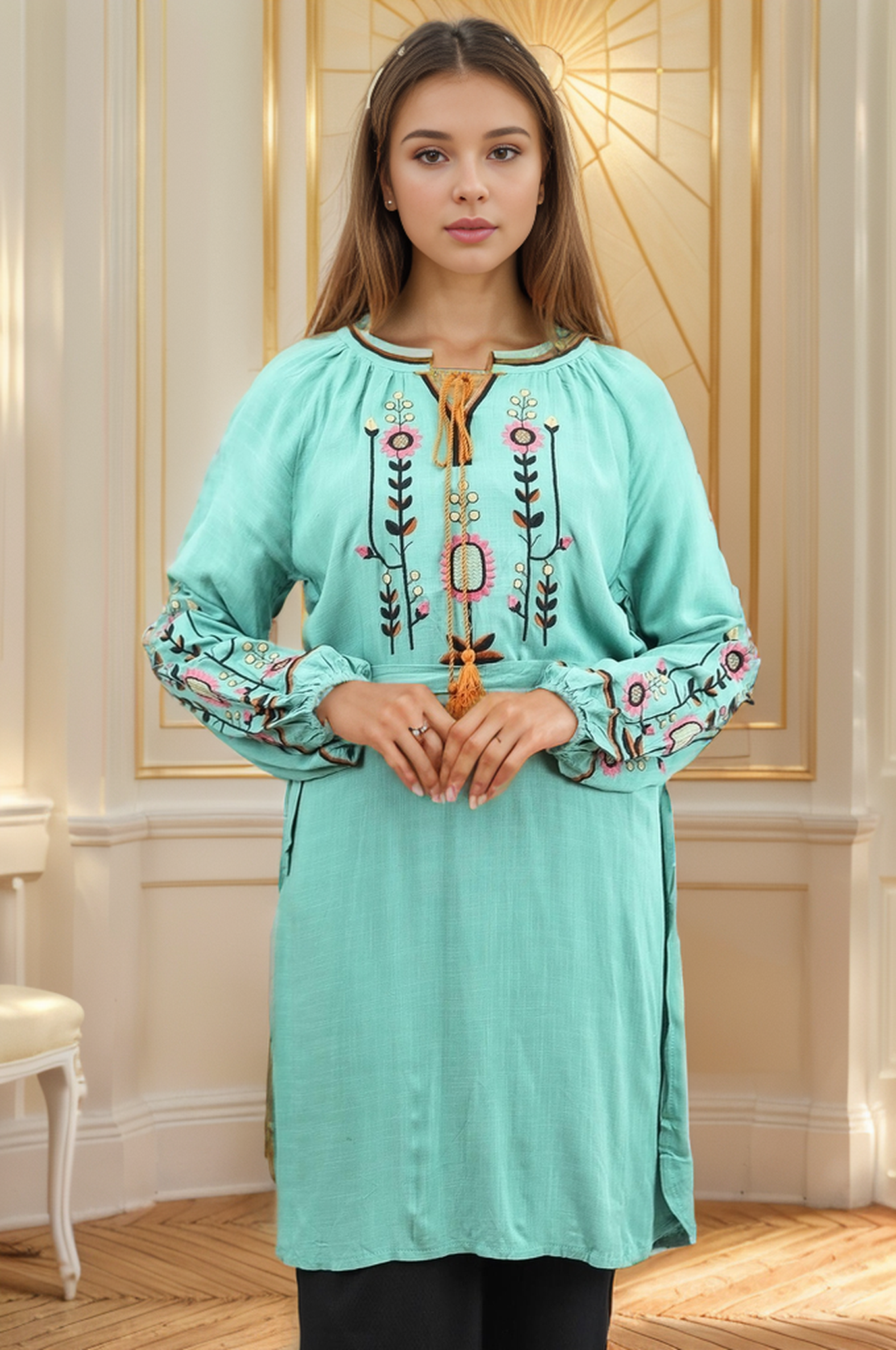 Embroidered Design Turkish Imported Top