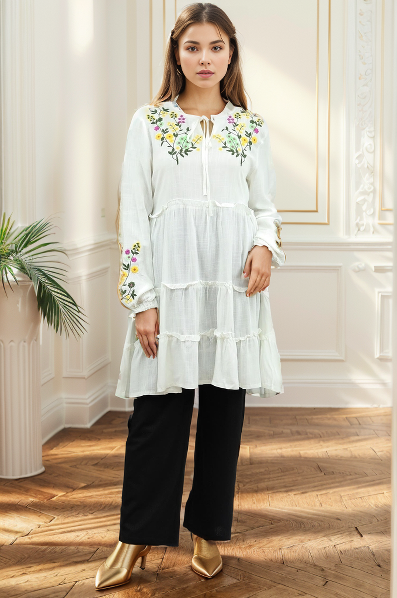 Embroidered Design Turkish Imported Top