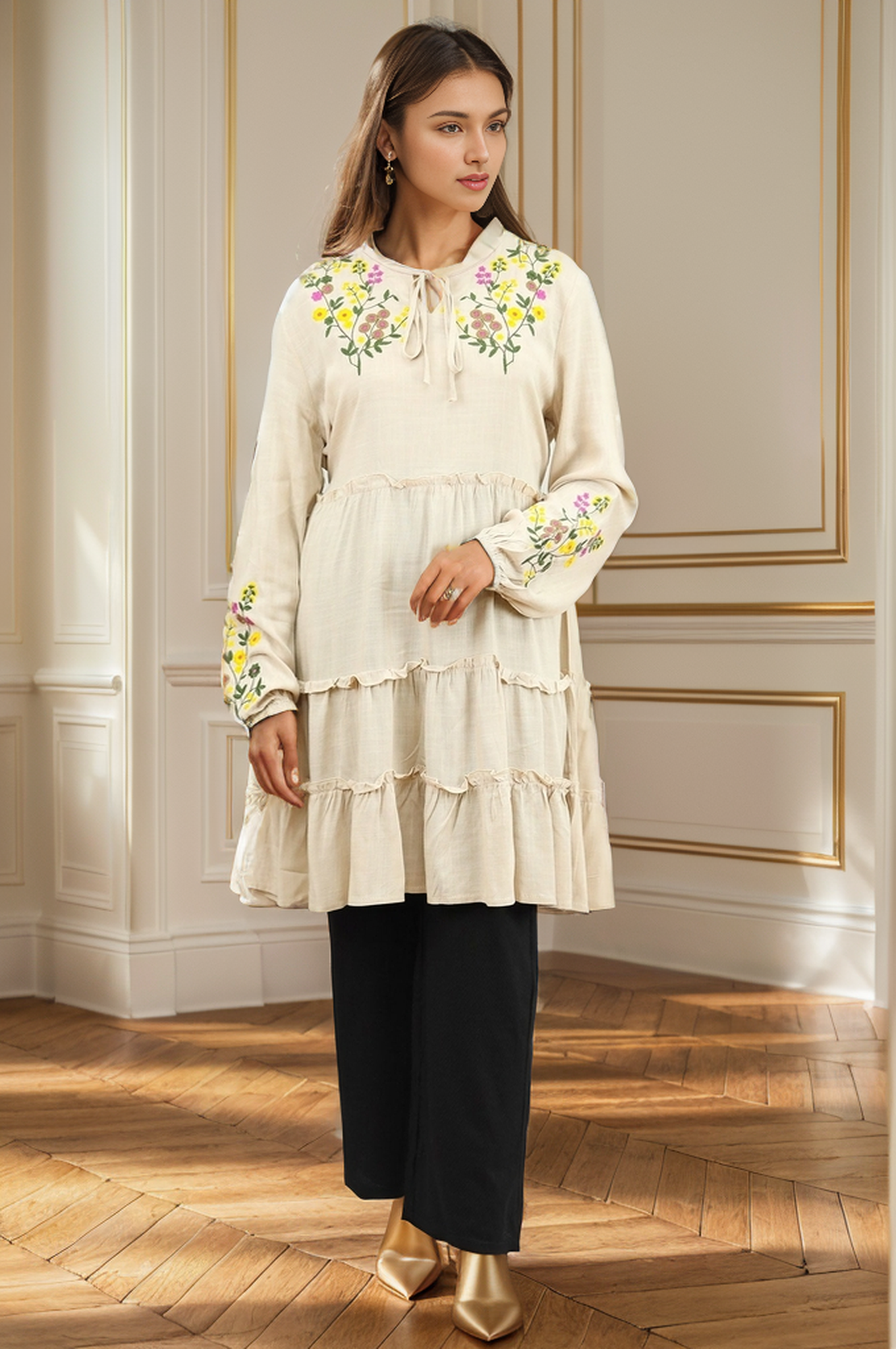 Embroidered Design Turkish Imported Top