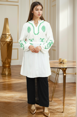 Embroidered Sleeve Design Turkish Imported Top